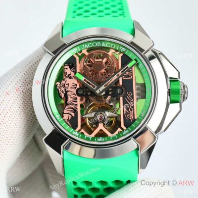 TWF Jacob and Co Epic X Heart of CR7 Green Limited Edition Watches